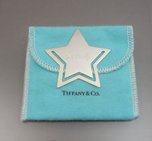 Load image into Gallery viewer, Vintage Tiffany &amp; Co Sterling Silver Star Bookmark Engraved &quot; Sisterly &quot; with Pouch