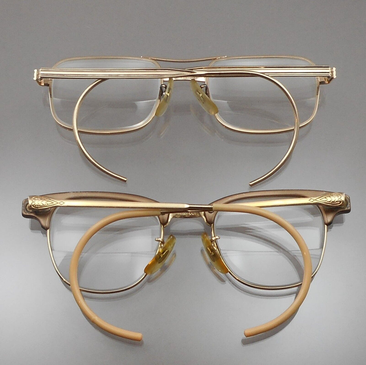 Lot 2 Vintage 1960 1970s Artcraft Eyeglasses 6 1/4 - 1 Pair is 12K