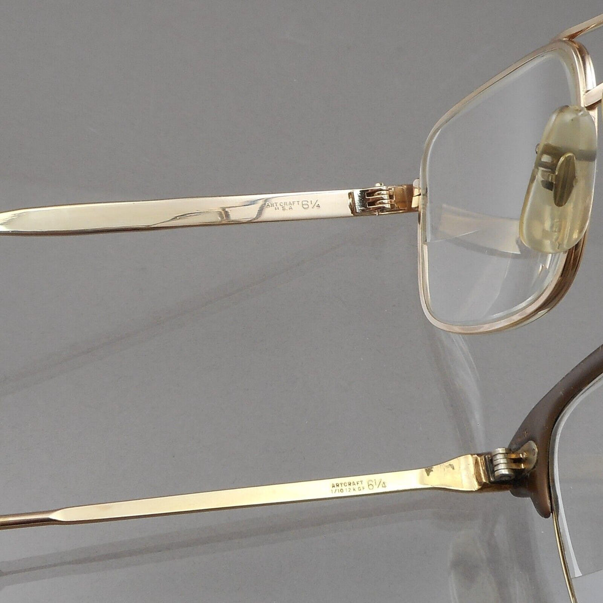 Lot 2 Vintage 1960 1970s Artcraft Eyeglasses 6 1/4 - 1 Pair is 12K