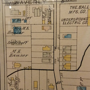 Framed Antique Map of Cheltenham Township