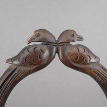 Load image into Gallery viewer, Antique or Vintage Hand Carved Wood Bird Bangle Bracelet Handmade Ethnic Animal Figural Jewelry