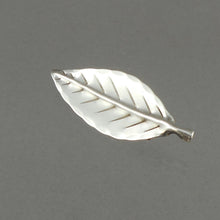Load image into Gallery viewer, Vintage Handmade circa 1950 Stuart Nye Sterling Silver Brooch - Retro / Mid Century Modern Era Leaf Design Pin - Signed Fine Estate Jewelry