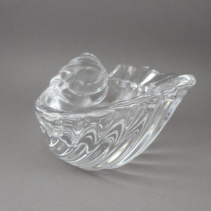 Vintage Vannes France Art Glass Shell Seashell Bowl Candy Ring Trinket Dish