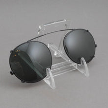 Load image into Gallery viewer, Vtg Giorgio Armani Emporio Black Pilot Aviator Metal Clip-On Sunglasses Frames