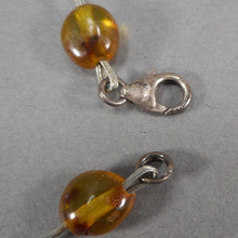 Load image into Gallery viewer, Vintage Natural Genuine Amber Polished Nugget Beads Necklace