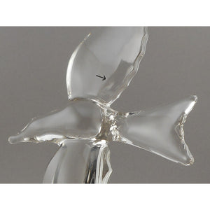 Vintage circa 1940 Cambridge Art Glass Seagull Bird Flower Frog Flying Bird Centerpiece