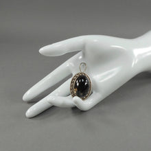 Load image into Gallery viewer, Vintage Southwestern Style Smoky Quartz Sterling Silver Pendant Oval Gemstone