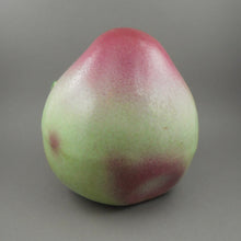 Load image into Gallery viewer, Large Antique Chinese Qing Porcelain Altar Fruit Pink and Green Pear or Peach - 19th Century Export Pottery Temple Offering