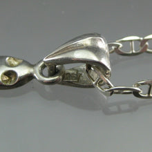 Load image into Gallery viewer, Vintage Southwestern Style Sterling Silver Necklace Turtle Pendant with an 18" Anchor / Mariner / Marina Link Chain