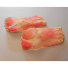 Load image into Gallery viewer, Rare Vintage Frankenstein Monster Halloween Costume Feet - Painted Gauze Fabric