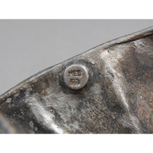 Load image into Gallery viewer, Silver and Copper Plated Brooch - Honey Locust Pod or Leaf - Lapel, Shawl or Cloak Pin - Signed JD, Artisan Crafted Jewelry