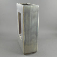 Load image into Gallery viewer, Vintage Circa 1950 McCoy Arcature Bird Vase - Gray and Maroon - Mid Century Modern Era - American Art Pottery, Made in USA