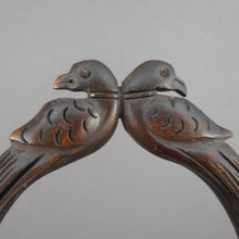 Load image into Gallery viewer, Antique or Vintage Hand Carved Wood Bird Bangle Bracelet Handmade Ethnic Animal Figural Jewelry