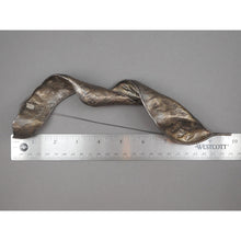 Load image into Gallery viewer, Silver and Copper Plated Brooch - Honey Locust Pod or Leaf - Lapel, Shawl or Cloak Pin - Signed JD, Artisan Crafted Jewelry