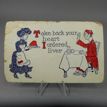 Load image into Gallery viewer, Lot of 7 Antique Vintage Original Post Cards - Funny Love Theme Greetings - circa 1910 - Used and Unused - People Couples Humor Naughty Nice