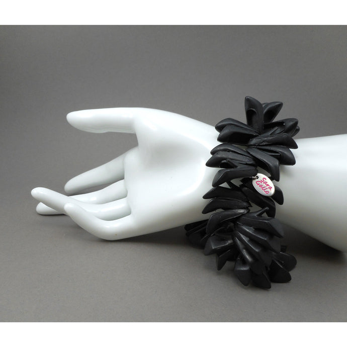 Sara Gallo Doll Shoe Bracelet - Black Barbie Style High Heels