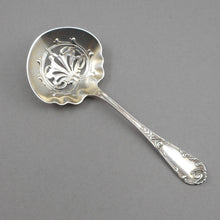 Load image into Gallery viewer, 29.77 scrap 11.3.25 - Antique Dominick &amp; Haff Bon Bon or Nut Serving Spoon - Sterling Silver, Louis XIV Pattern - Victorian Era, circa 1890 - Fine American Silver