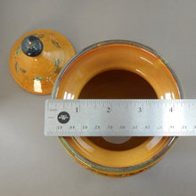 Load image into Gallery viewer, Vintage Veronique Pichon French Rose Design Small Lidded Jar Canister - Artisan Pottery, Uzes, France