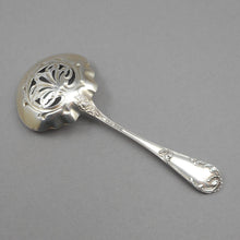 Load image into Gallery viewer, 29.77 scrap 11.3.25 - Antique Dominick &amp; Haff Bon Bon or Nut Serving Spoon - Sterling Silver, Louis XIV Pattern - Victorian Era, circa 1890 - Fine American Silver
