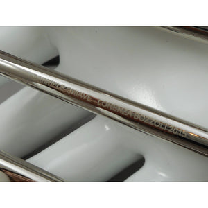 Alessi Belt Buckle Toothpaste and Cosmetic Tube Squeezer, Press - Alessi, Italy - Chrome Plated Metal - New in Box