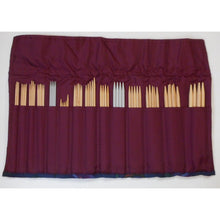 Load image into Gallery viewer, Brittany Knitting Needle Set with Roll Up Fabric Case Lot of 75, Wood, Bamboo, Nylon, Double Point