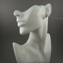 Load image into Gallery viewer, Pair of Tiny Vintage 12K Gold Filled Carved Shell Cameo Screw Back Earrings