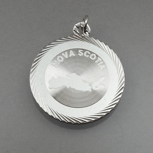 Vintage Nova Scotia Canada Map Bracelet Charm or Pendant - Sterling Silver Travel Souvenir Jewelry