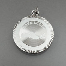 Load image into Gallery viewer, Vintage Nova Scotia Canada Map Bracelet Charm or Pendant - Sterling Silver Travel Souvenir Jewelry