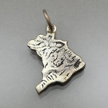 Load image into Gallery viewer, Vintage Brasil Brazil Map Bracelet Charm or Pendant - Sterling Silver Travel Souvenir Jewelry