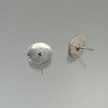 Load image into Gallery viewer, Vintage Lapis Lazuli Gemstone Sterling Silver Post Earrings Southwestern USA, possibly Navajo