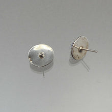 Load image into Gallery viewer, Vintage Lapis Lazuli Gemstone Sterling Silver Post Earrings Southwestern USA, possibly Navajo