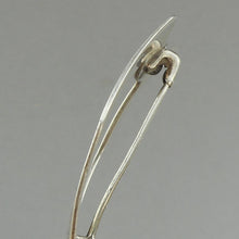 Load image into Gallery viewer, Excellent Antique c 1890 Victorian Sterling Silver Sash Buckle Pin - Signed Herbst &amp; Wassall - Hand Engraved Floral Design Brooch