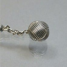 Load image into Gallery viewer, Antique Victorian Glove Buttoner Button Hook Silver Metal Chain &amp; Ball Ornament