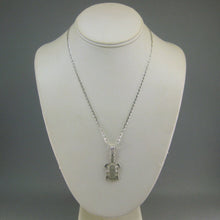 Load image into Gallery viewer, Vintage Southwestern Style Sterling Silver Necklace Turtle Pendant with an 18" Anchor / Mariner / Marina Link Chain