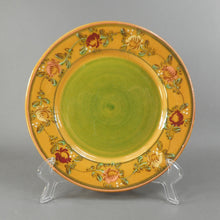 Load image into Gallery viewer, 4 Vintage Handmade Veronique Pichon French Rose Design Salad Dessert 8&quot; Plates - Studio Artisan Pottery, Uzes, France