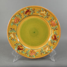 Load image into Gallery viewer, 4 Vintage Handmade Veronique Pichon French Rose Design Salad Dessert 8&quot; Plates - Studio Artisan Pottery, Uzes, France