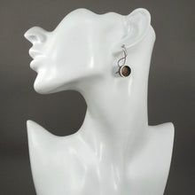 Load image into Gallery viewer, Vintage Kinzig Design Handmade Mosaic Leaf Brooch Pin and Earrings Set - Sterling Silver, Brass and Copper -  USA Artisan Hand Crafted