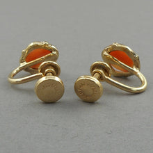 Load image into Gallery viewer, Pair of Tiny Vintage 12K Gold Filled Carved Shell Cameo Screw Back Earrings