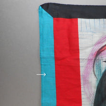 Load image into Gallery viewer, Vintage 1983 Picasso Tete de Femme Square Cotton Scarf - Heirs of Pablo Picasso / Marigold Enterprises