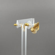 Load image into Gallery viewer, Vintage 1970s Richelieu Earrings - Gold Tone, Faux Pearl - Stud Pierced Post - Signed Designer Estate Costume Jewelry