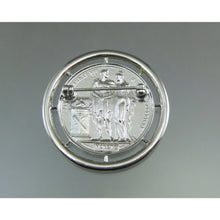 Load image into Gallery viewer, Vintage Monet Napoleon and Josephine Brooch - Silver Tone French Coin Replica - Circa 1970 - Signed Designer Pin - Estate Jewelry Collection