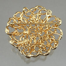 Load image into Gallery viewer, Large Pristine Vintage 1960s Signed Napier Brooch Pin - Tangled Gold Jewelry Collection, Circa 1965