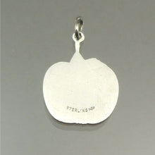 Load image into Gallery viewer, Vintage Apple Bracelet Charm or Pendant - Sterling Silver, Red &amp; Green Enamel - Teacher's Gift
