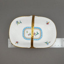 Load image into Gallery viewer, Spode Trapnell Sprays Basket Gold Handle Trinket Candy Dish - Vintage English Fine Bone China - Circa 1990, Pattern Retired 2004 - Flowers and Butterflies