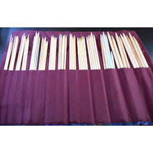 Load image into Gallery viewer, Brittany Knitting Needle Set with Roll Up Fabric Case Lot of 75, Wood, Bamboo, Nylon, Double Point