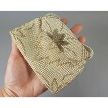 Load image into Gallery viewer, Antique VIntage Art Deco Era Beaded Evening Purse - Circa 1920 / 1930 - White Czech Glass Seed Beads Czechoslovakia