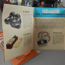 Load image into Gallery viewer, Vtg 1950s Sawyers View-Master Toy Black Bakelite with Library Box Case 14 Reels