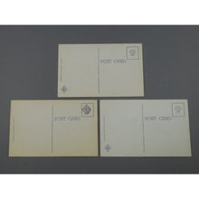 Load image into Gallery viewer, 3 Dayton Ohio Linen Postcards - Unposted - Curteich Chicago - D-9 The Union Station, D-10 The Impressive Skyline, D-11 Greyhound Bus Terminal - Montgomery County News Co.