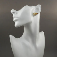 Load image into Gallery viewer, Vintage 1970s Richelieu Earrings - Gold Tone, Faux Pearl - Stud Pierced Post - Signed Designer Estate Costume Jewelry