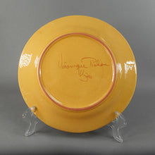 Load image into Gallery viewer, 4 Vintage Handmade Veronique Pichon French Rose Design Salad Dessert 8&quot; Plates - Studio Artisan Pottery, Uzes, France